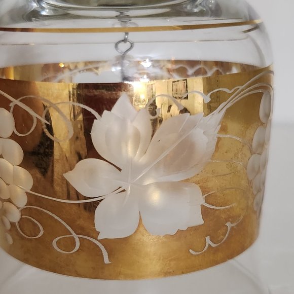 Porcelain Chimney Sweep Boy on Clear/Gold Glass Bell by Goebel Germany - Picture 3 of 10